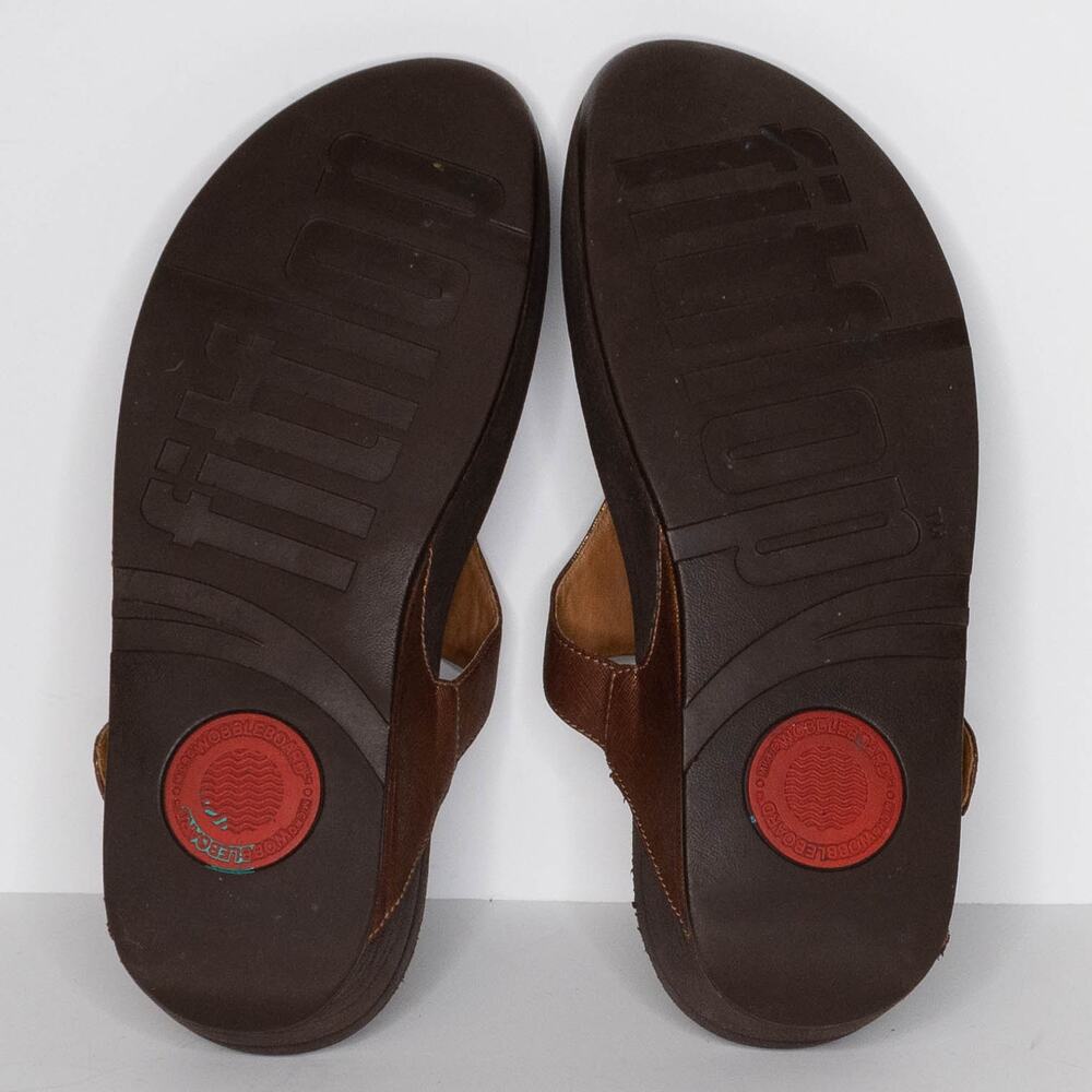 FitFlop Womens Sandals The Skinny Minimalist Casual Boho Coastal Brown Size 7 AR - Picture 5 of 7